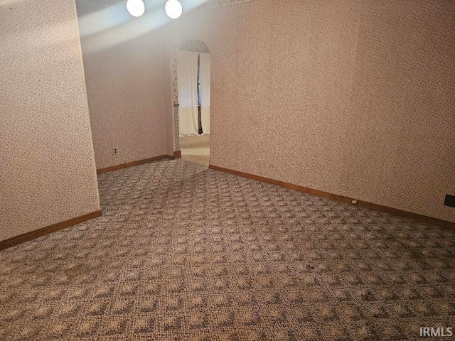 view of carpeted empty room