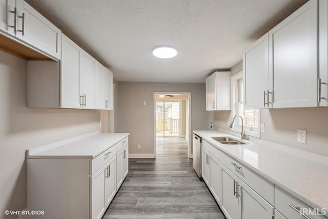 kitchen with white cabinetry and sink