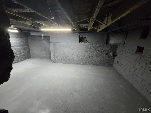 view of basement