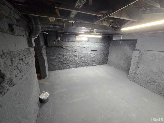 view of basement