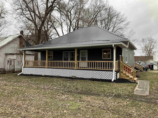 view of front of house featuring covered porch