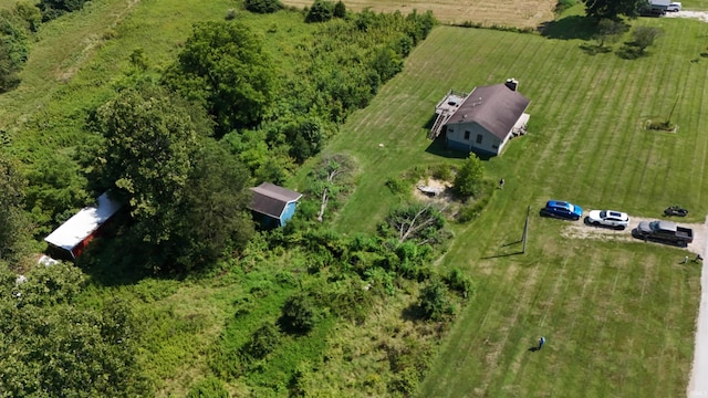 bird's eye view featuring a rural view