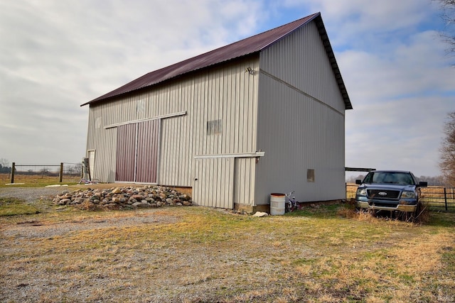 view of outdoor structure