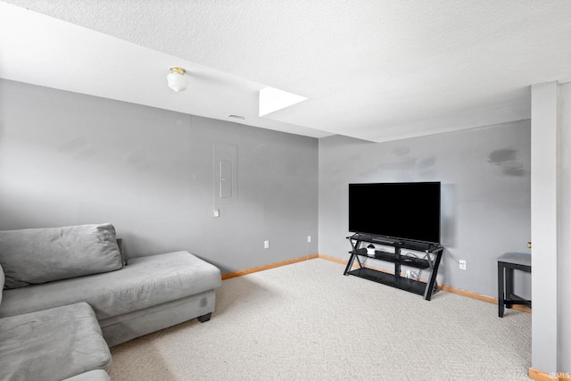 living room featuring carpet flooring