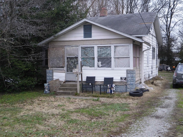 view of bungalow-style home