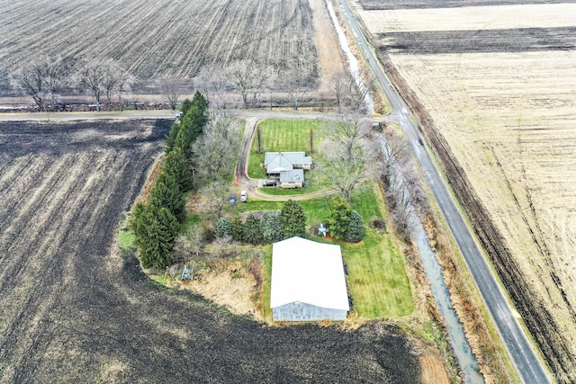 bird's eye view featuring a rural view