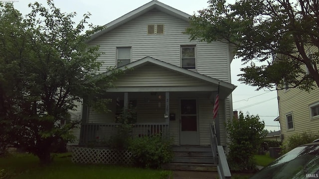 view of front of home with a porch