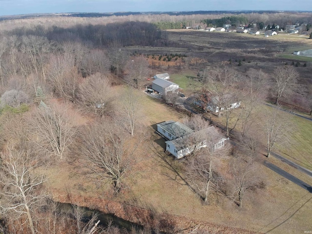 bird's eye view featuring a rural view