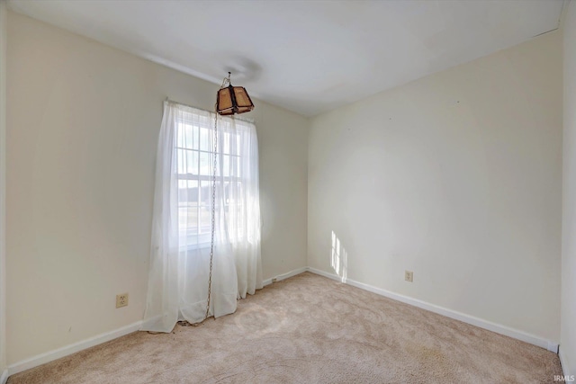 view of carpeted empty room