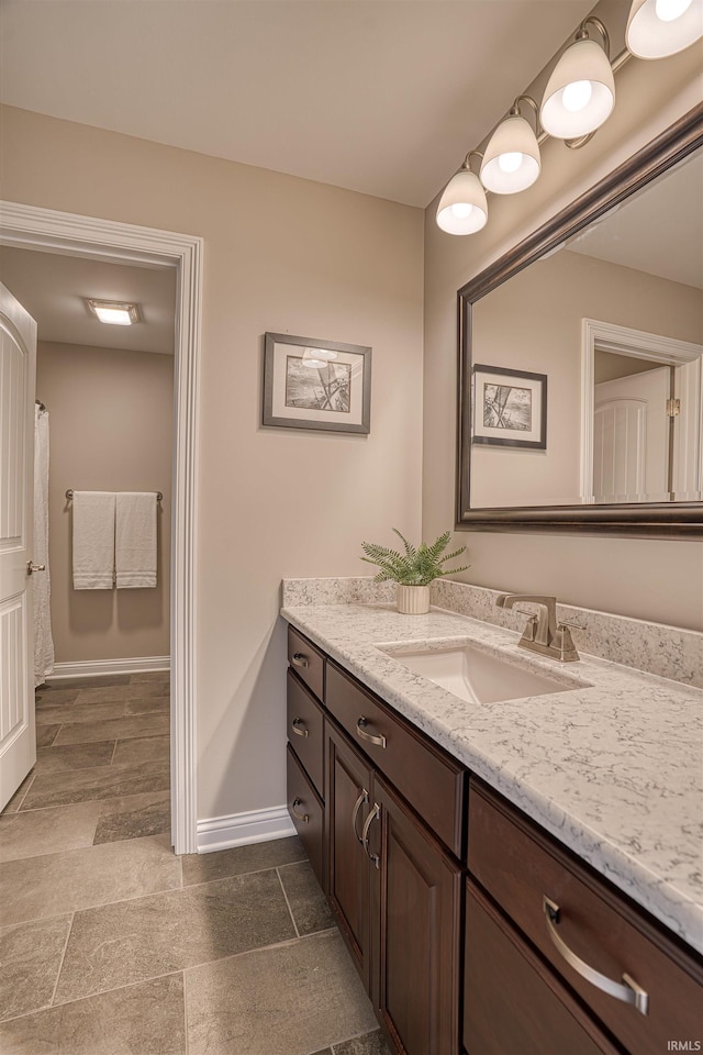 bathroom featuring vanity