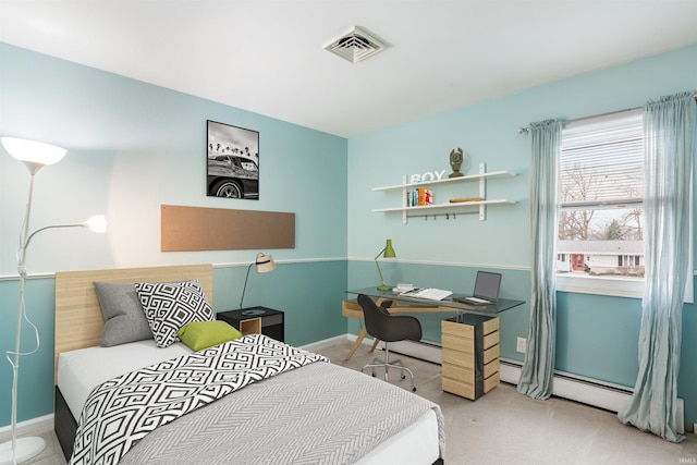 bedroom featuring carpet flooring