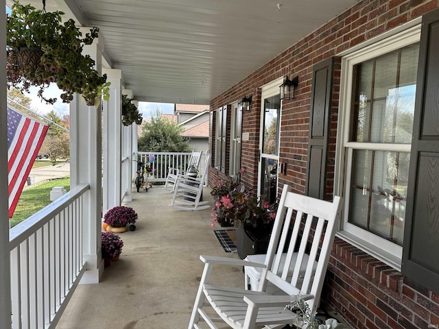 view of patio / terrace featuring covered porch