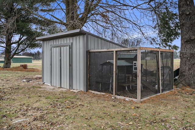 view of outdoor structure