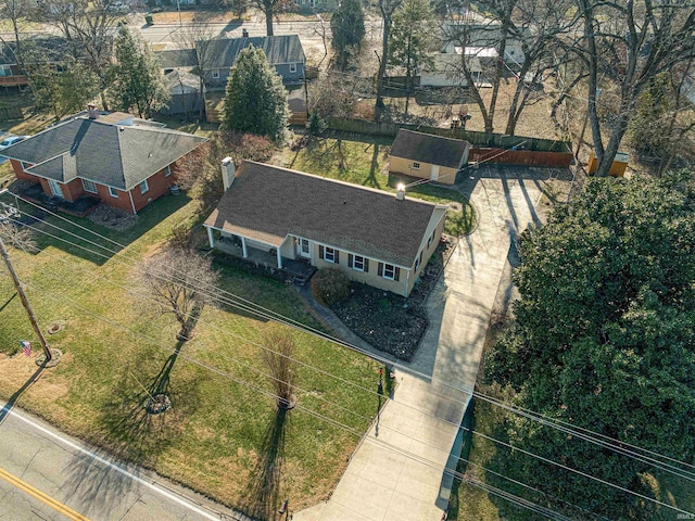 birds eye view of property