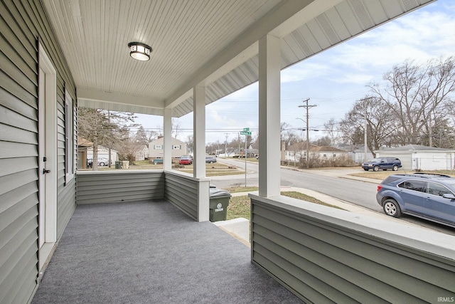 view of patio / terrace with a porch