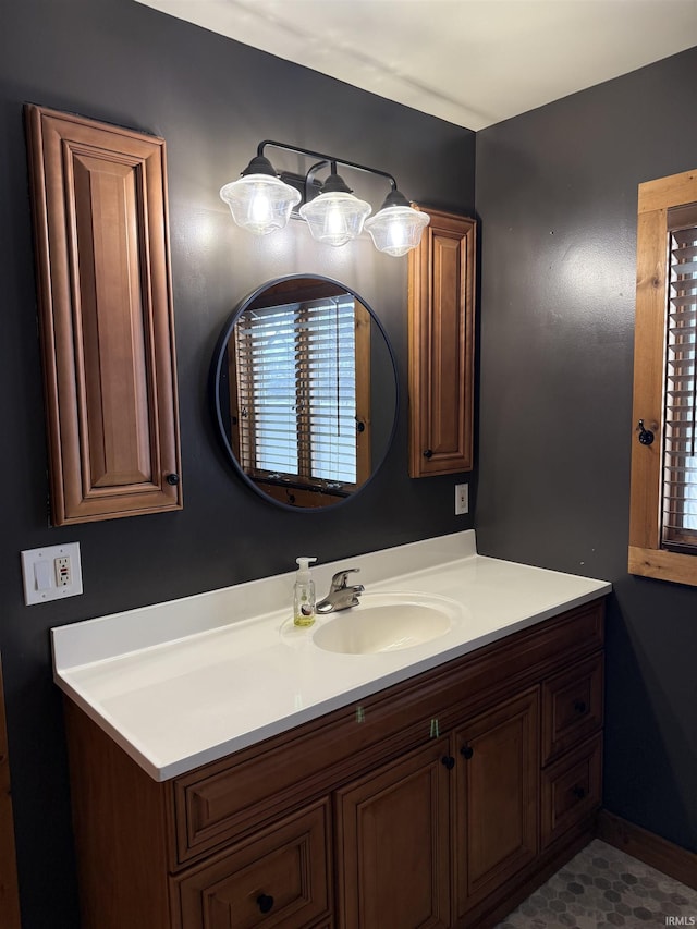 bathroom featuring vanity