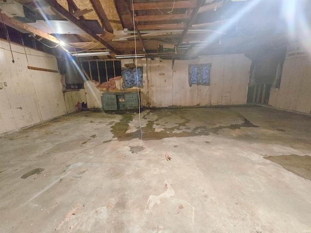 view of basement