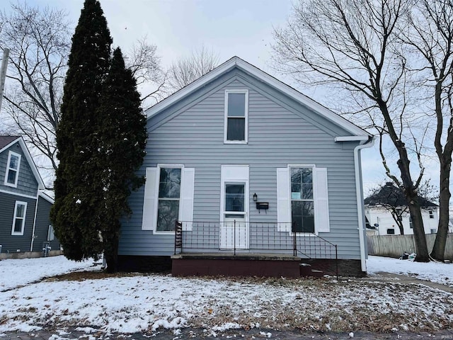 view of front of home