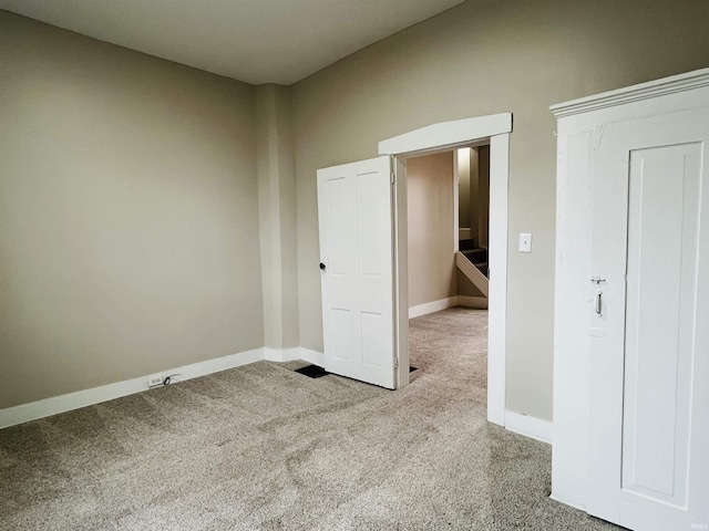 view of carpeted empty room