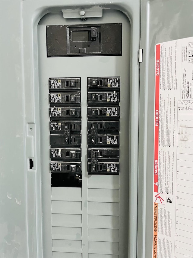 utility room with electric panel