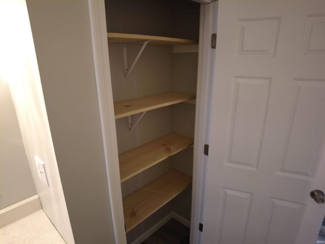 view of closet