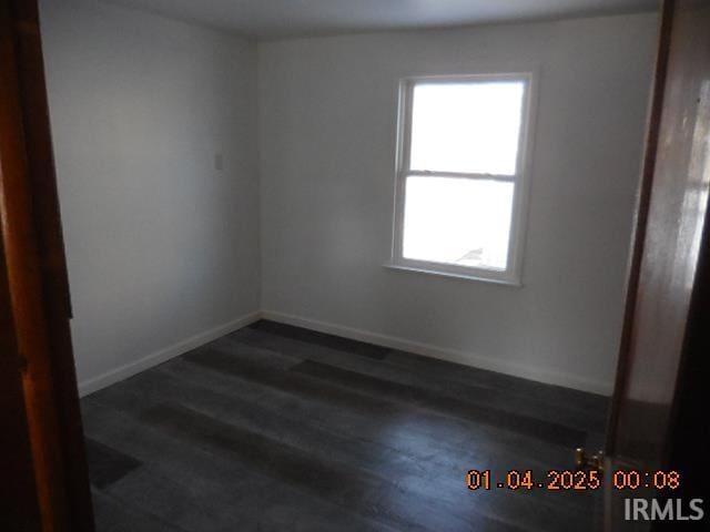 view of spare room