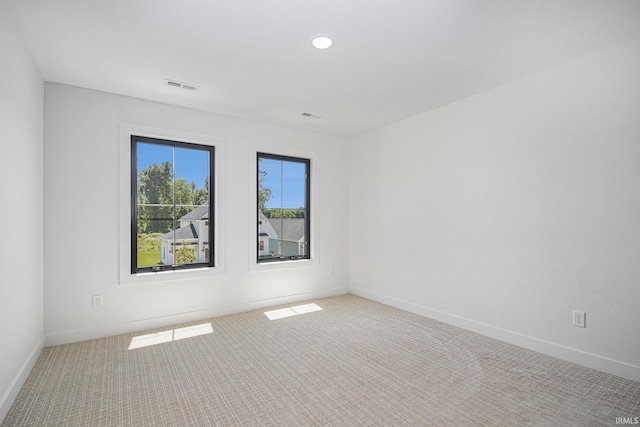 view of carpeted empty room