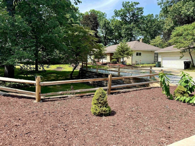 view of front of house featuring a garage