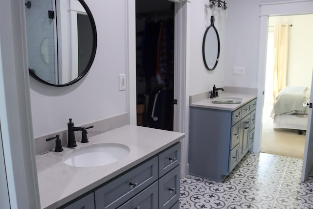 bathroom with vanity