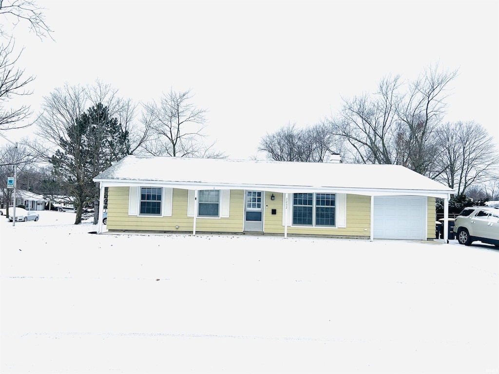 ranch-style house with a garage