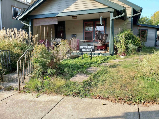 bungalow-style house with a porch