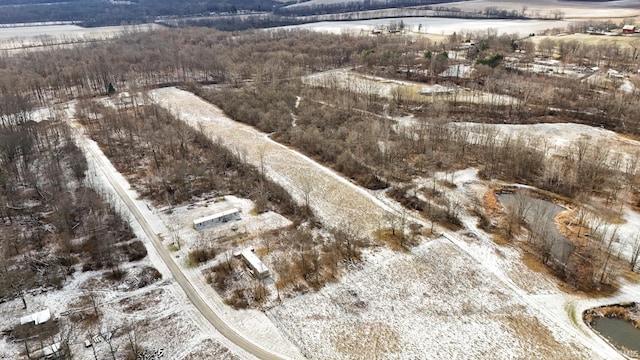 drone / aerial view with a rural view