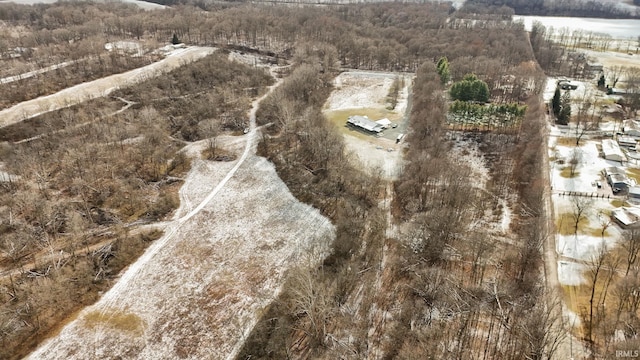 bird's eye view featuring a rural view