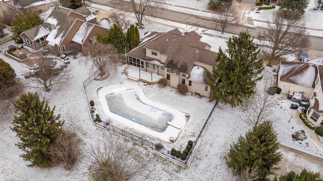 birds eye view of property