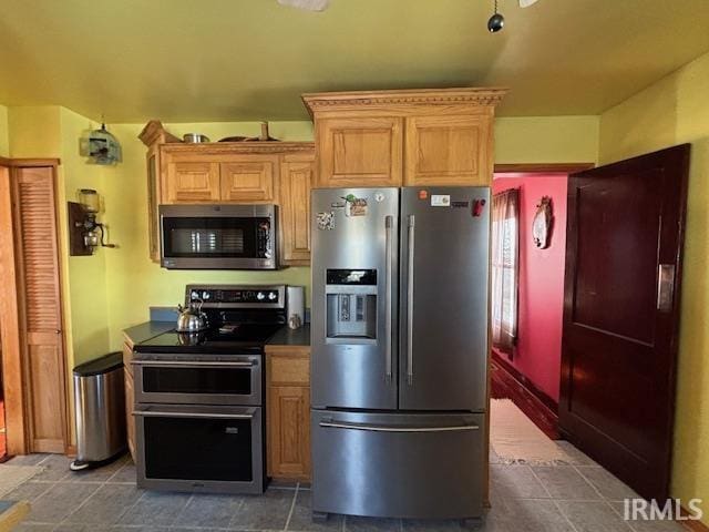 kitchen with stainless steel appliances