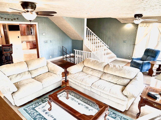 living room featuring hardwood / wood-style flooring