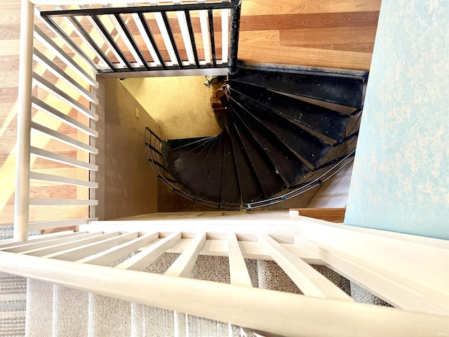 view of staircase