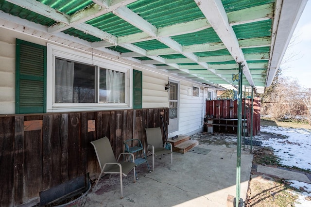 view of patio