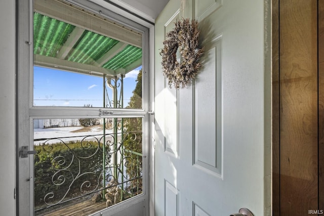 entryway with a wealth of natural light