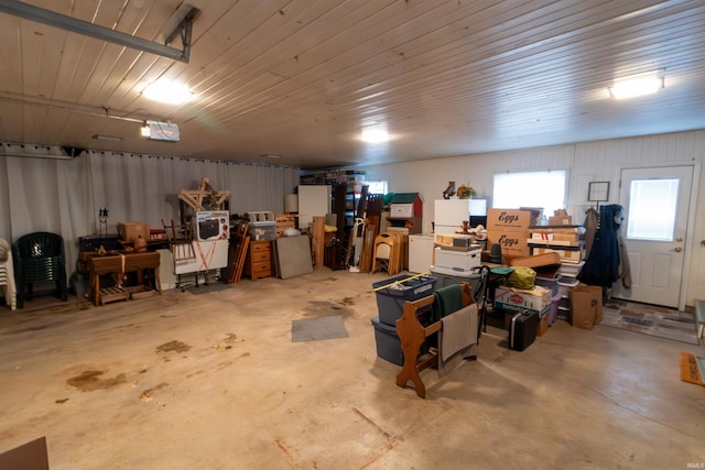 view of storage room