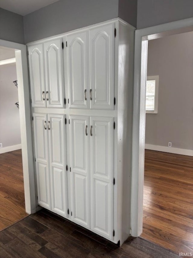 interior details with hardwood / wood-style flooring