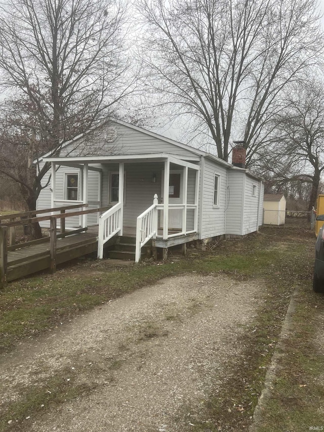 view of bungalow-style house