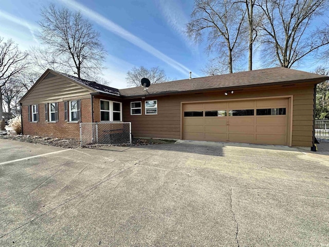 ranch-style house with a garage