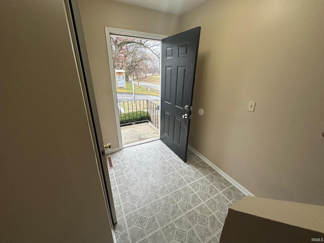 view of foyer entrance