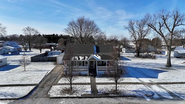 view of front of home with a porch