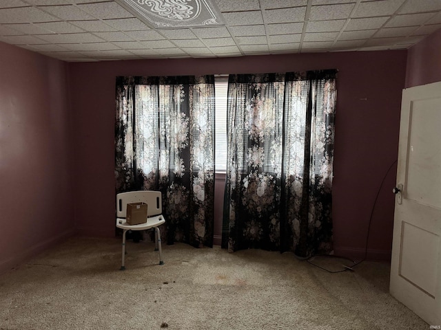 view of carpeted empty room