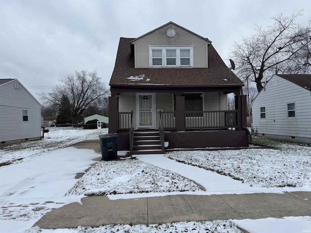 view of front of house with a porch