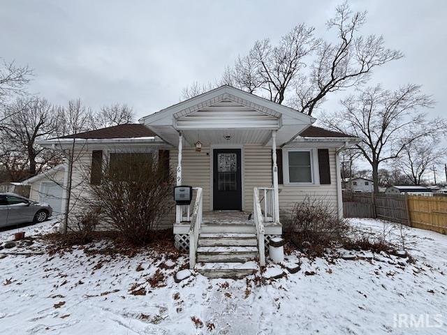 view of bungalow-style home