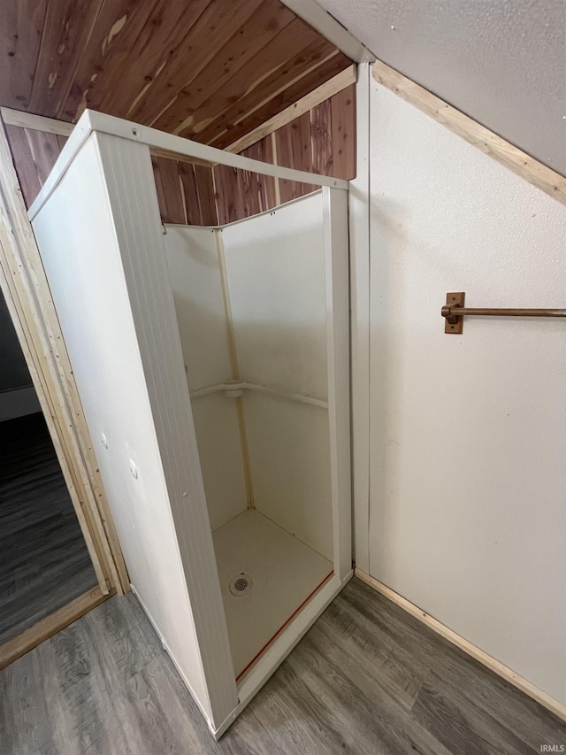 bathroom featuring hardwood / wood-style floors