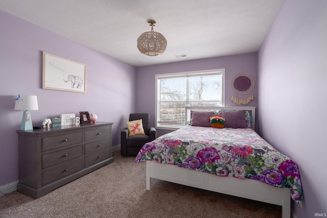 bedroom featuring carpet flooring